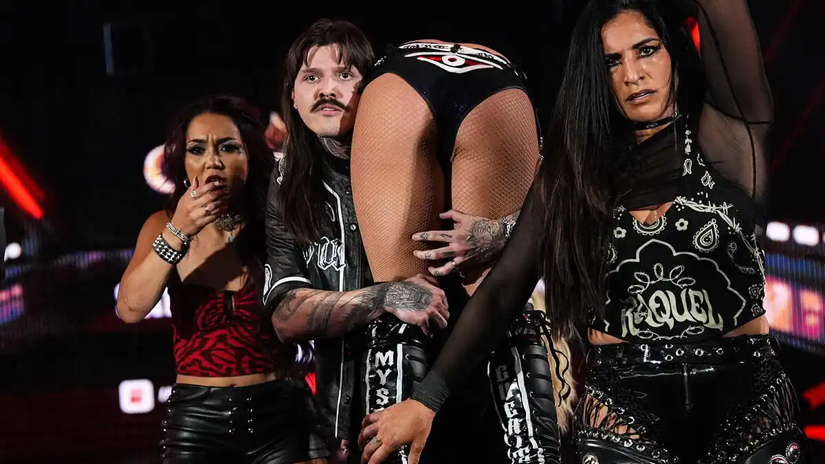 Roxanne Perez, Dominik Mysterio, Liv Morgan & Raquel Rodriguez