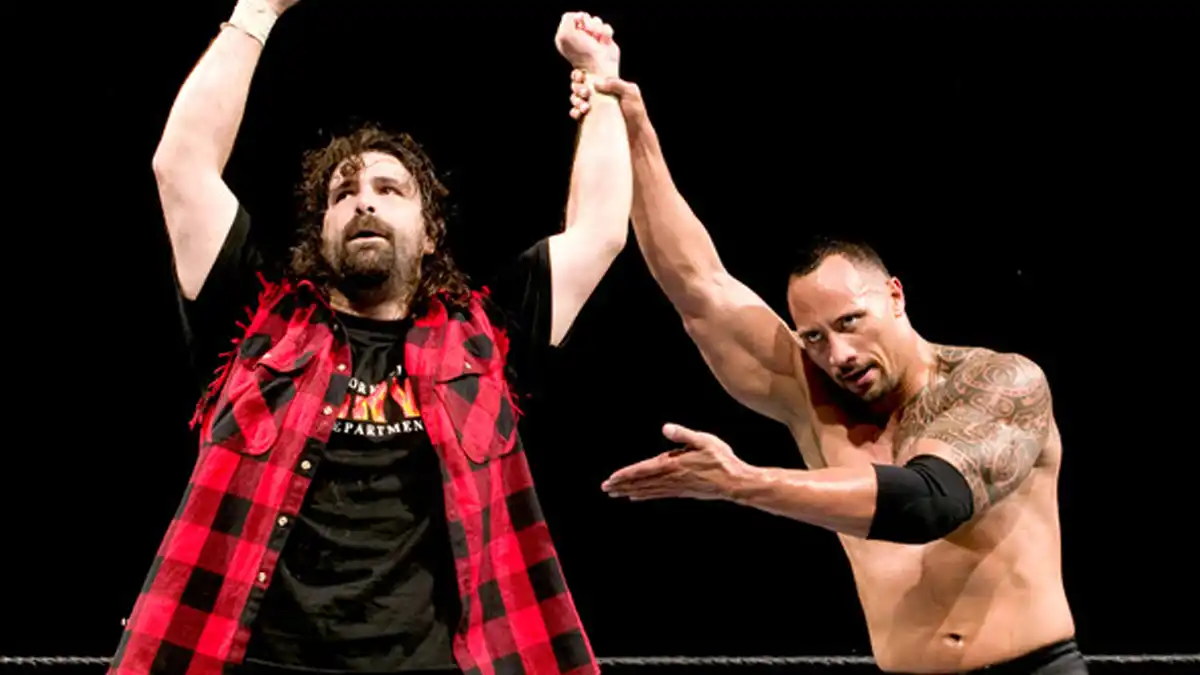 Mick Foley & The Rock