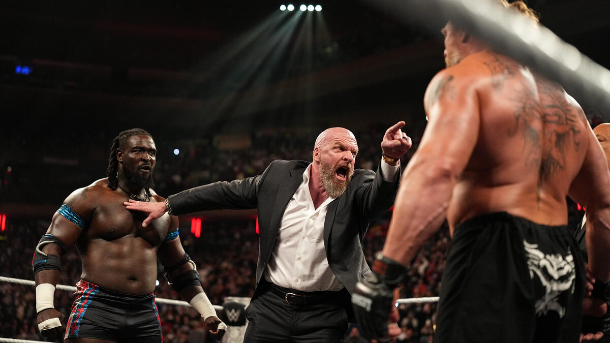 Oba Femi, Triple H & Brock Lesnar