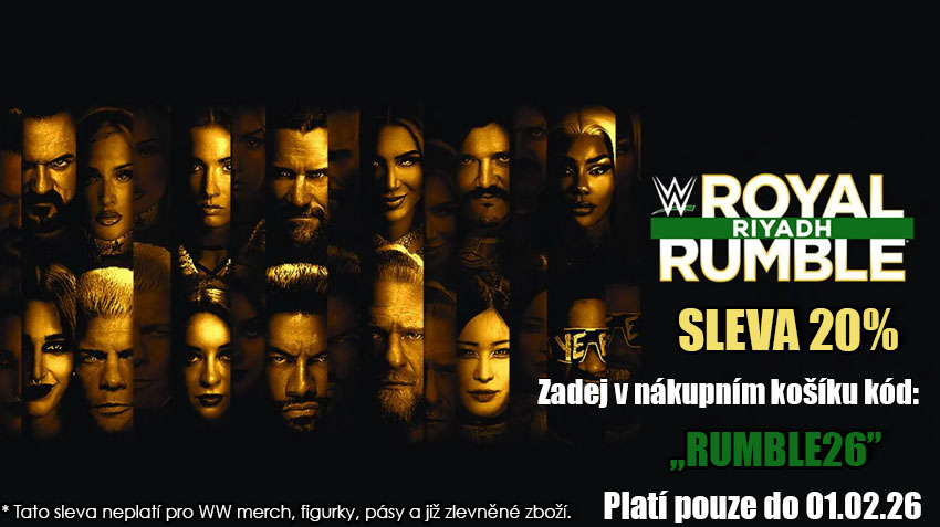 WrestlingShop: Speciální WWE Royal Rumble 2026 sleva!