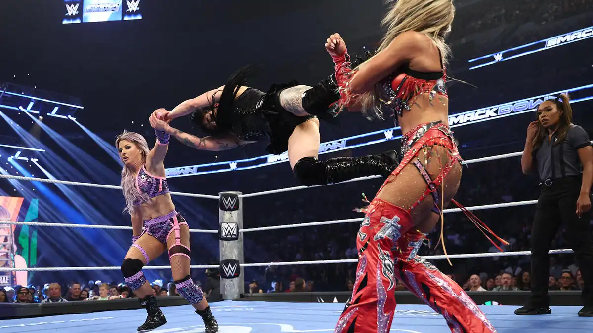 Candice LeRae vs. Tatum Paxley vs. Tiffany Stratton