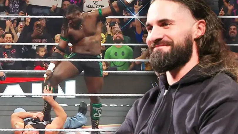 Brock Lesnar, Oba Femi & Seth Rollins