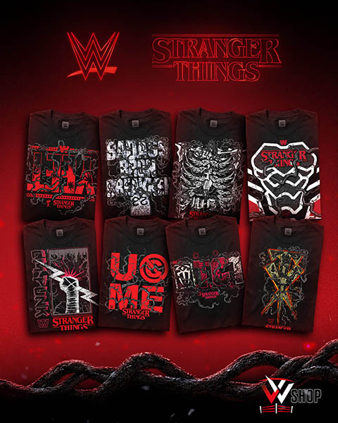 Merch WWE X STRANGER THINGS
