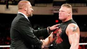 Triple H & Brock Lesnar