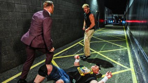 Nick Aldis, John Cena & Logan Paul