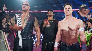 The Rock, Travis Scott & John Cena