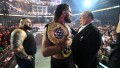 Bron Breakker, Seth Rollins & Paul Heyman