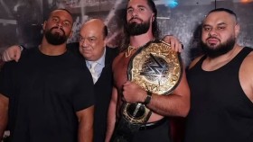 Bron Breakker, Paul Heyman, Seth Rollins & Bronson Reed